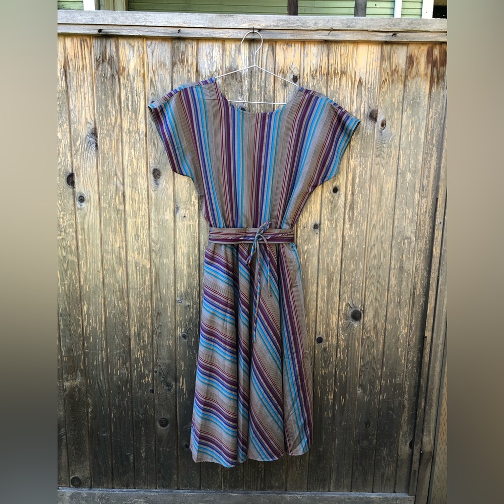 80’s striped dress